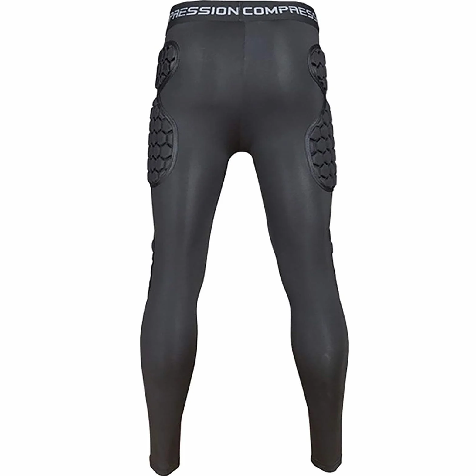 Pantaloni da calcio imbottiti e ammortizzanti con cuscinetti a nido d'ape, leggings integrati da uomo, pantaloni da portiere di protezione per una protezione completa