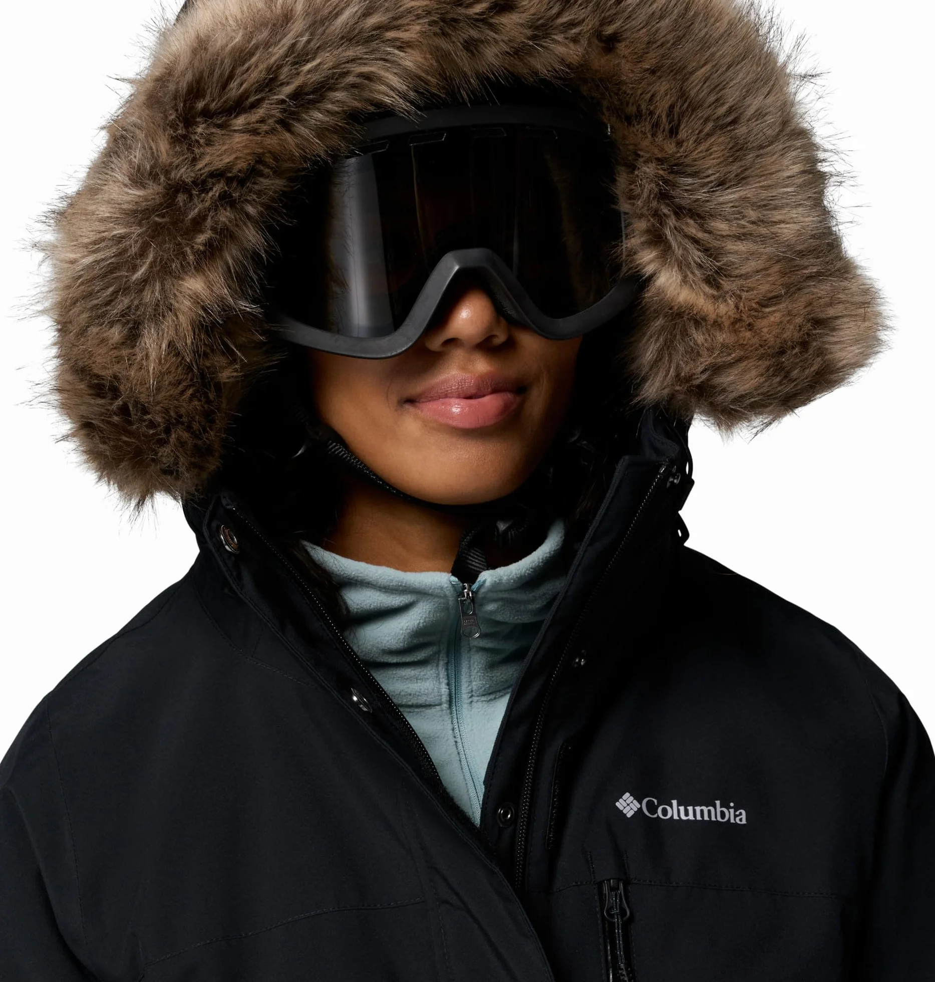 Columbia Ava Alpine II Insulated Jacket, Isolamento termico, Materiale traspirante, waterproof, Dettagli regolabili, Pelliccia sintetica staccabile, Pratiche tasche - da donna