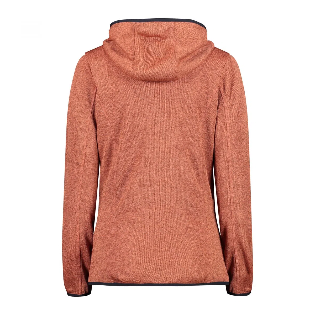 CMP - Giacca Knit-Tech da Donna con Cappuccio Fisso, Campari-Lighter, 44