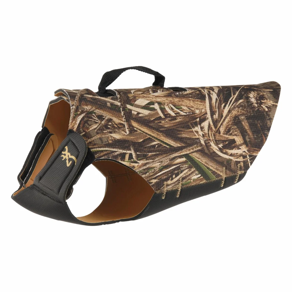 Browning Gilet in neoprene per cani da 5 mm con manico grande, Realtree MAX-5 (5 mm), L UK