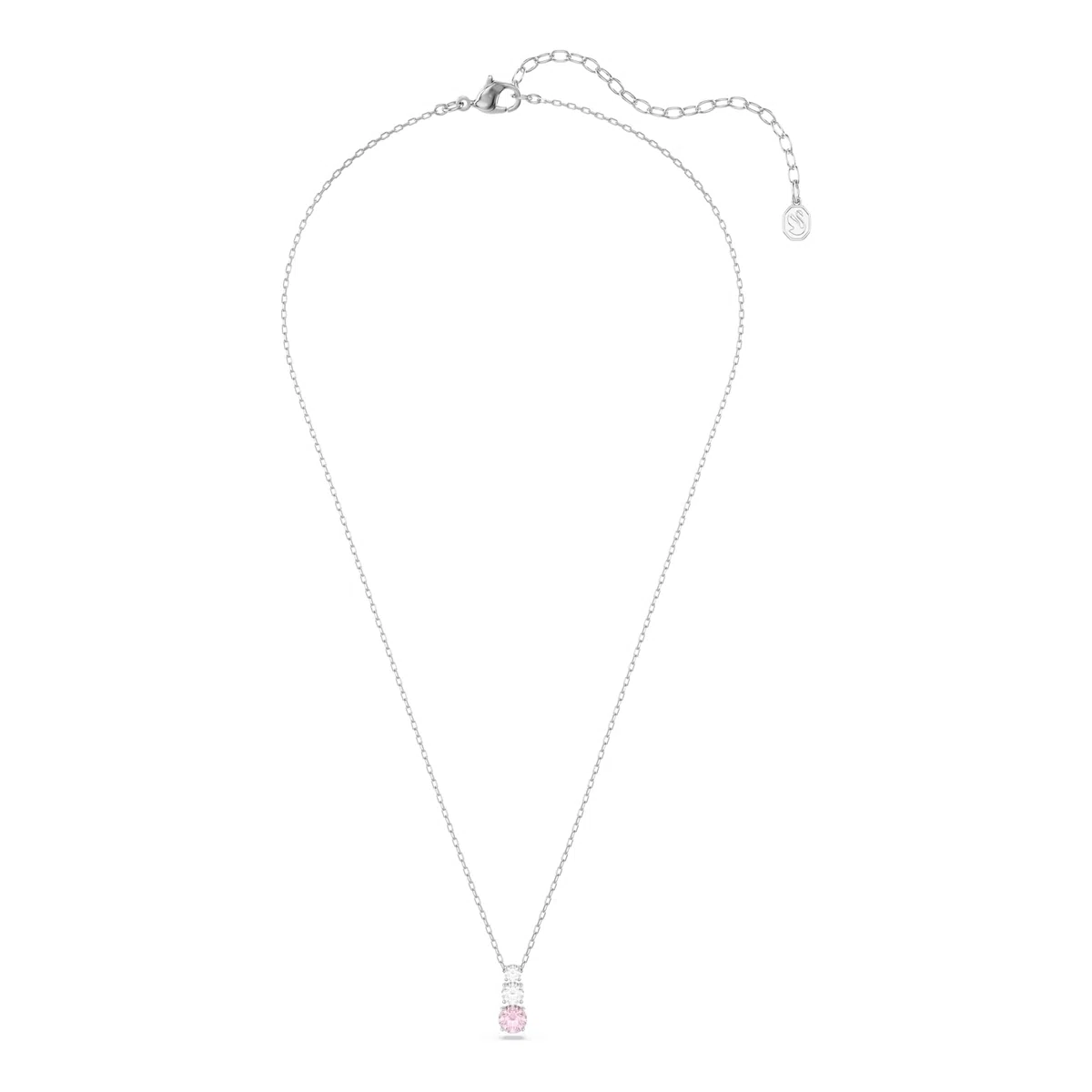 Swarovski Stilla Attract Collezione, Taglio rotondo, Rosa, Placcato rodio