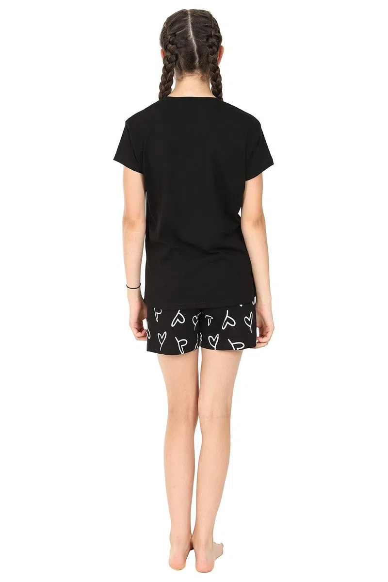 thepyjamafactory Be Kind Love Ragazze Corta Cotone Pigiama Pjs per Bambini