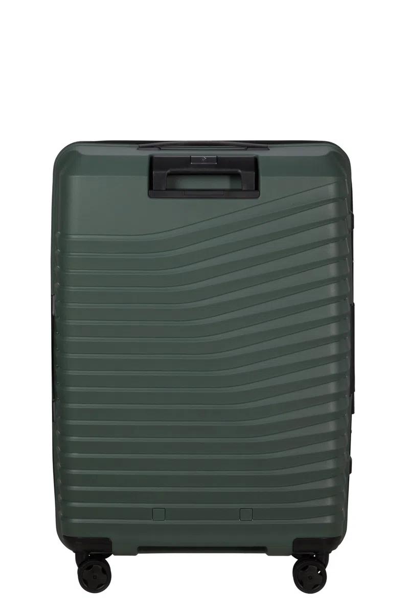 Samsonite Intuo - Spinner M, valigia espandibile, 69 cm, 79/87 L, verde (Olive Green)