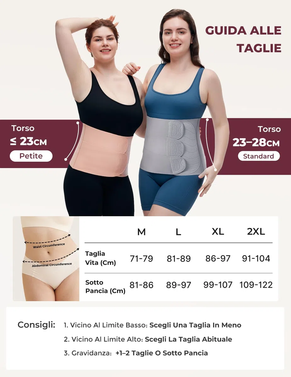 momcozy Ergowrap Fascia Post Parto, Pancera Addominale per Cesareo con Compressione 3D e Supporto per la Schiena, Comfort Traspirante e Vestibilità Regolabile