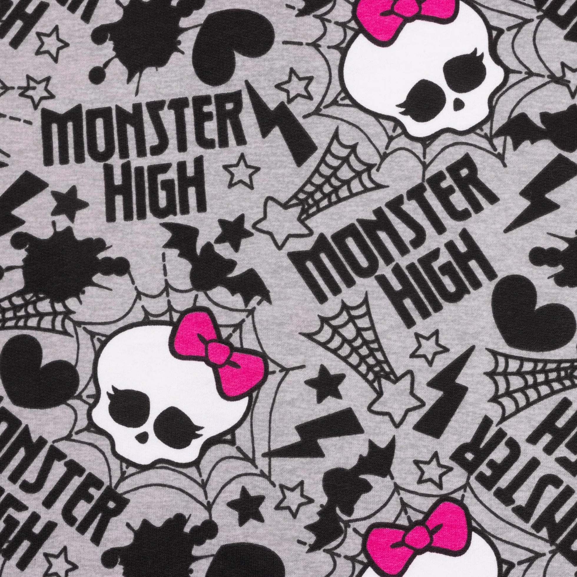 Mattel Monster High Felpa con Cappuccio e Zip per Bambine, Grigio