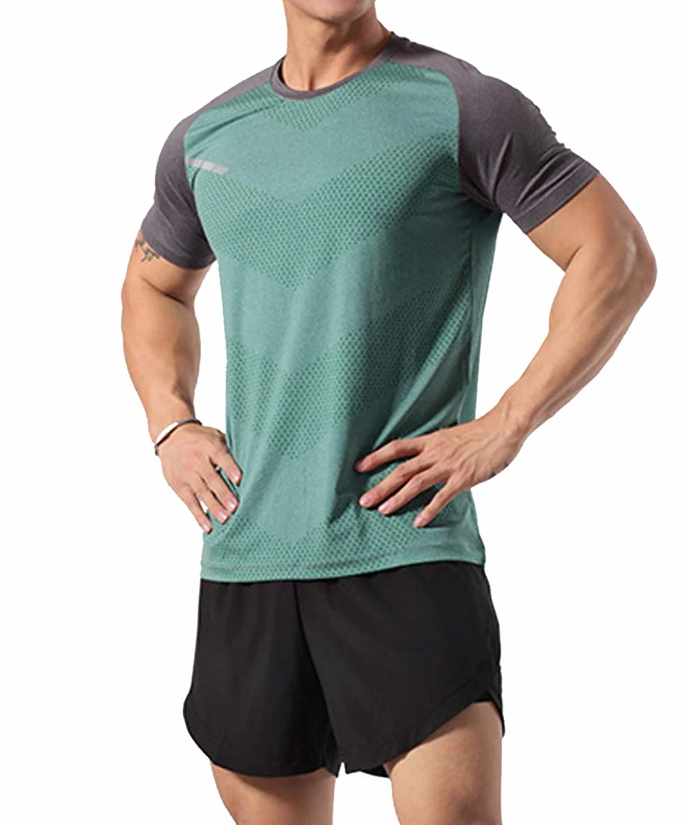 GYMAPE Uomo Palestra Fitness Atletica Asciugatura Rapida Traspirante Muscolo in Esecuzione T-Shirt