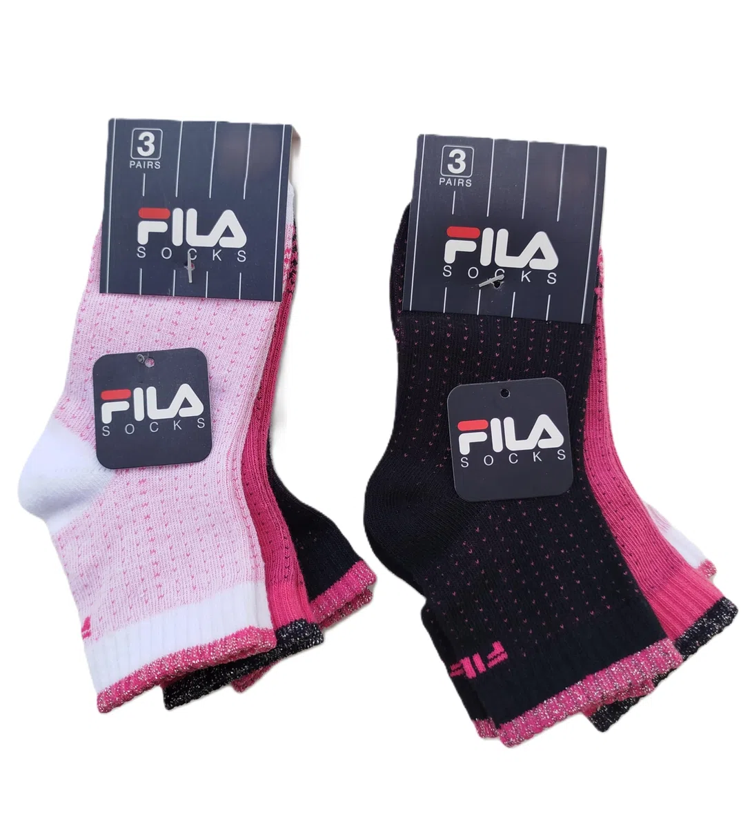Fila 6 PAIA CALZINI FANTASMINI SPORTIVI DA BAMBINA E RAGAZZA, TAGLIE DALLA 23 ALLA 38, COLORI ASSORTITI A FANTASIA.