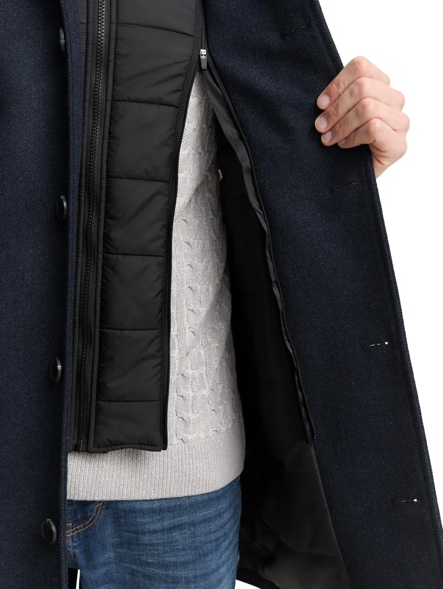 TOM TAILOR 1048486 Cappotto di lana Uomo