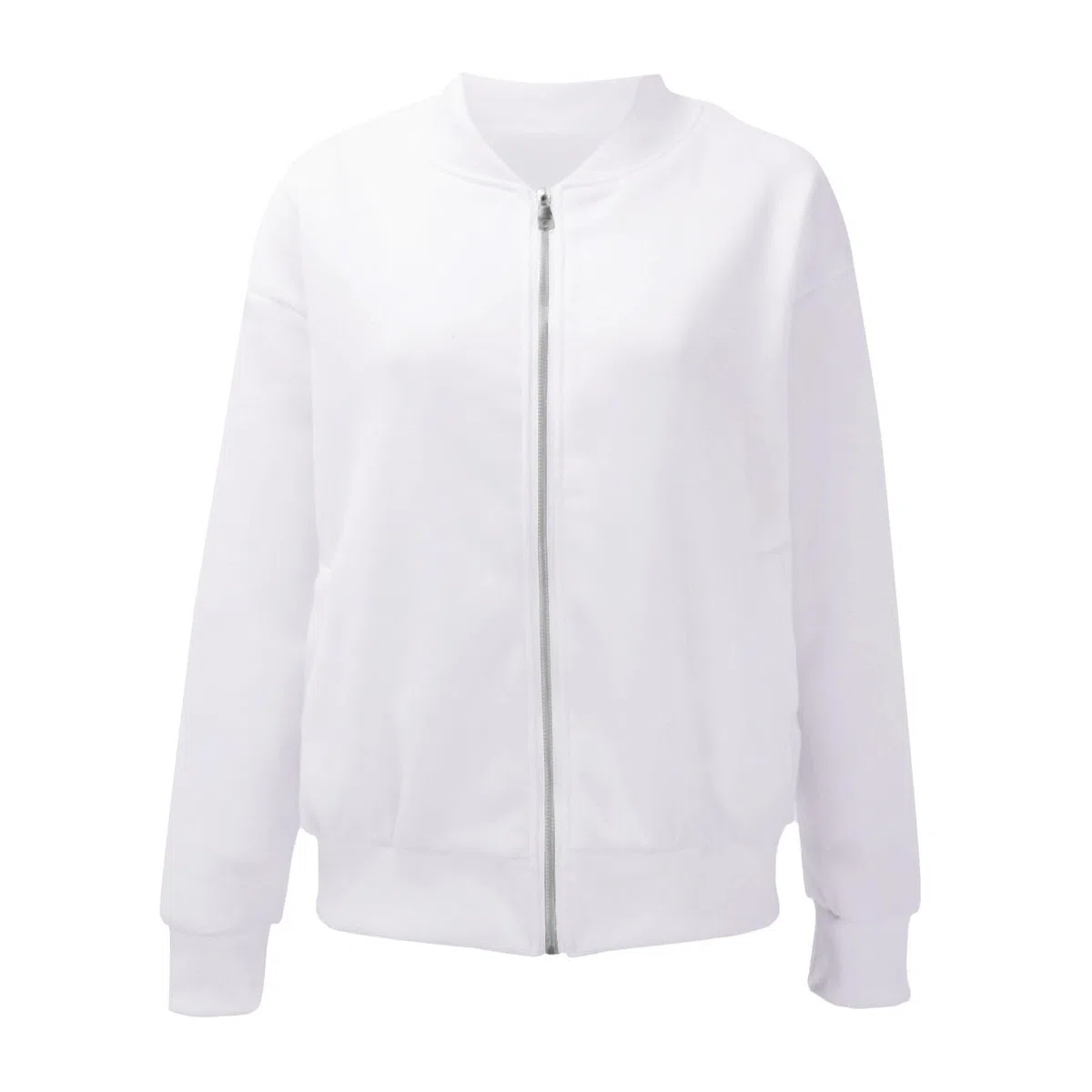 Cocila Giacca Felpata da Donna A Maniche Lunghe Tinta Unita Casual Ampia Felpe Lunghe E Larghe Felpa Sportiva Felpa Nera con Zip Tennis Donna Senza Cappuccio Primavera Tecnica Rosa