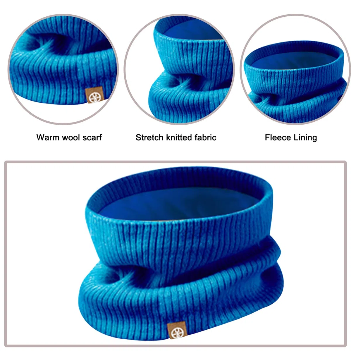 Enwokran Bambini Beanie Set di Guanti Sciarpa Cappello, 3 Pezzi Invernale Termico Berretto Caldo Scaldacollo Touch Screen Guanti per Ragazzo Ragazza 5-12 Anni Attività All'aperto