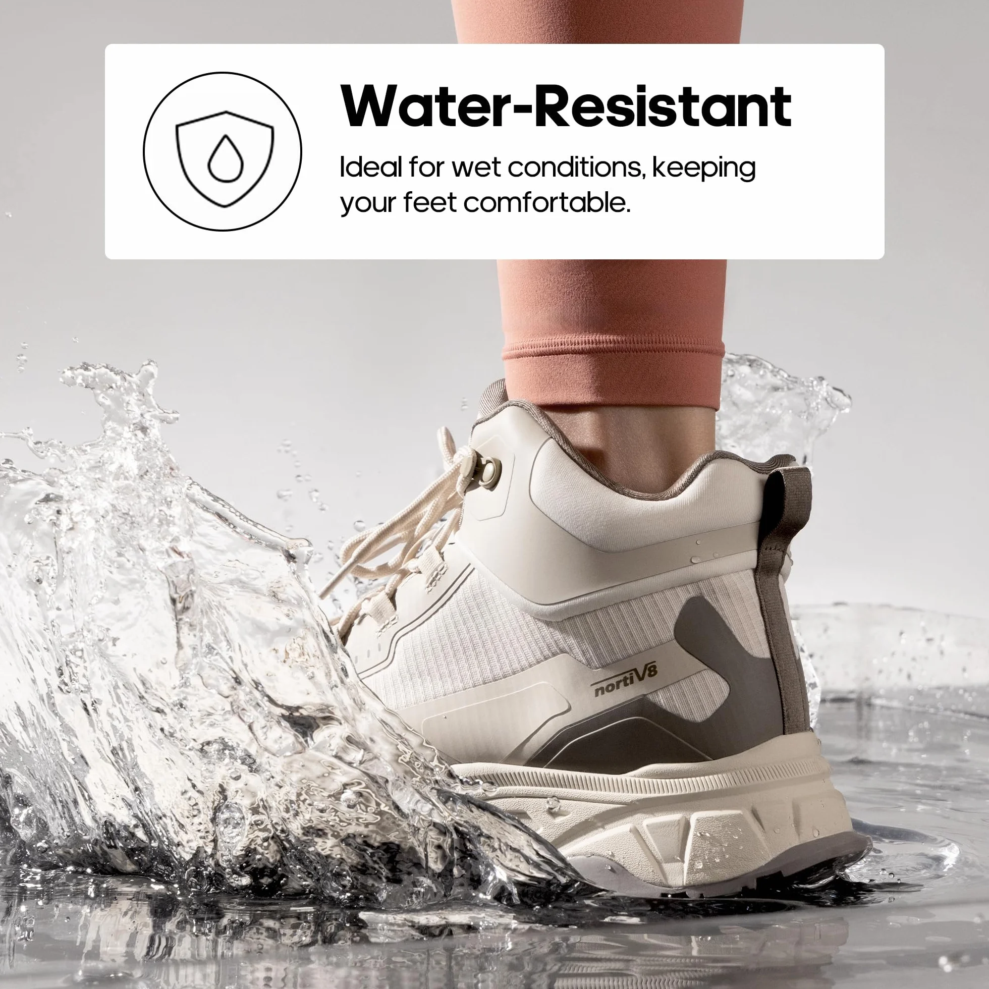 NORTIV 8 Scarpe da Trekking Impermeabili da Donna Leggeri Per Outdoor Scarponi da Montagna Trekking Antiscivolo
