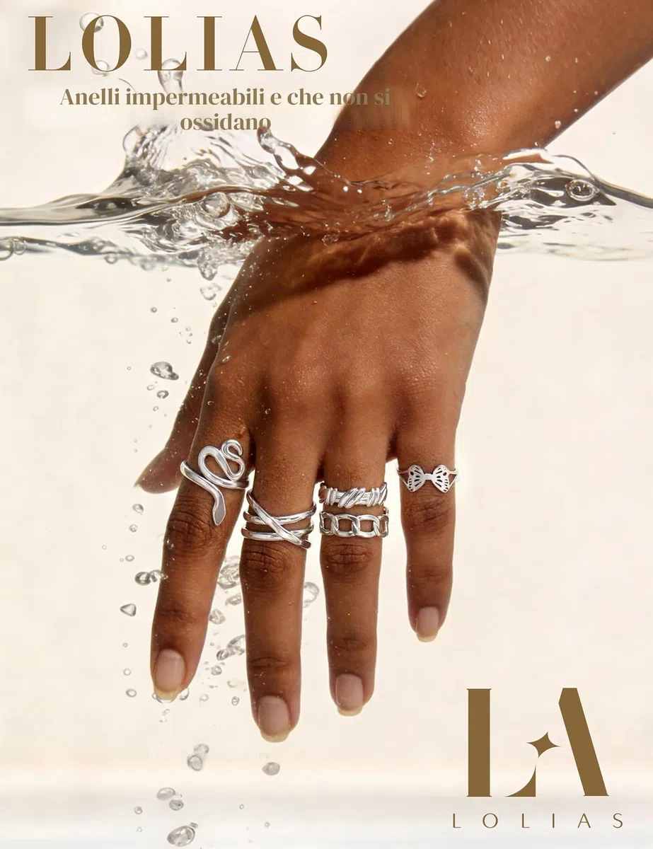 LOLIAS 14 Pezzi Set Anelli Donna Acciaio Inossidabile Anello Regolabili Boho Aperto Minimalista Impilabili Anelli Argento/Oro Mignolo Pollice con Cuore Donna