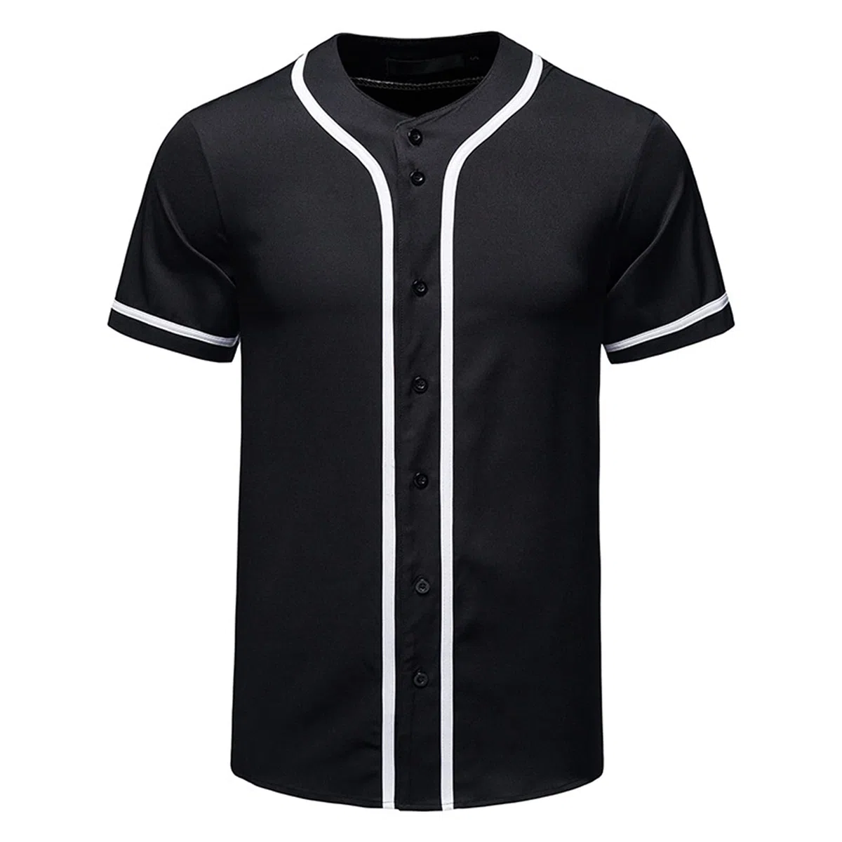 Camicie da Uomo Camicie a Maniche Corte da Uomo Estive Camicie Girocollo da Uomo Maglie da Baseball da Uomo Camicie Cardigan Abbottonate