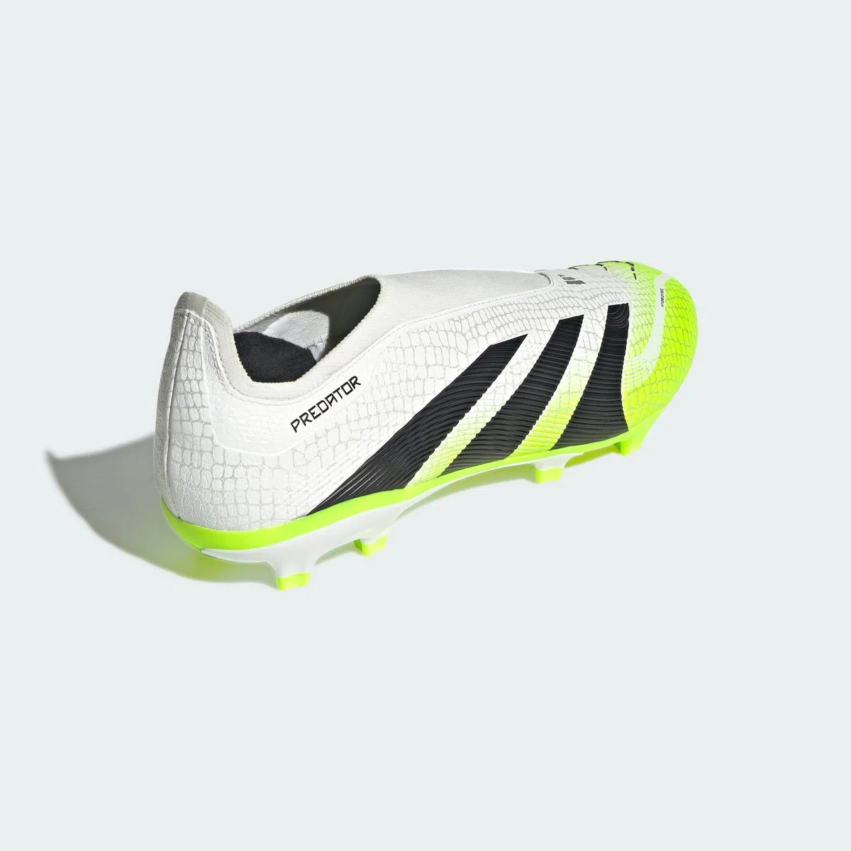Adidas Unisex League Laceless Firm Ground/Multi Ground Football Boots, Cloud White/Core Black/Lucid Lemon, 40 2/3 EU