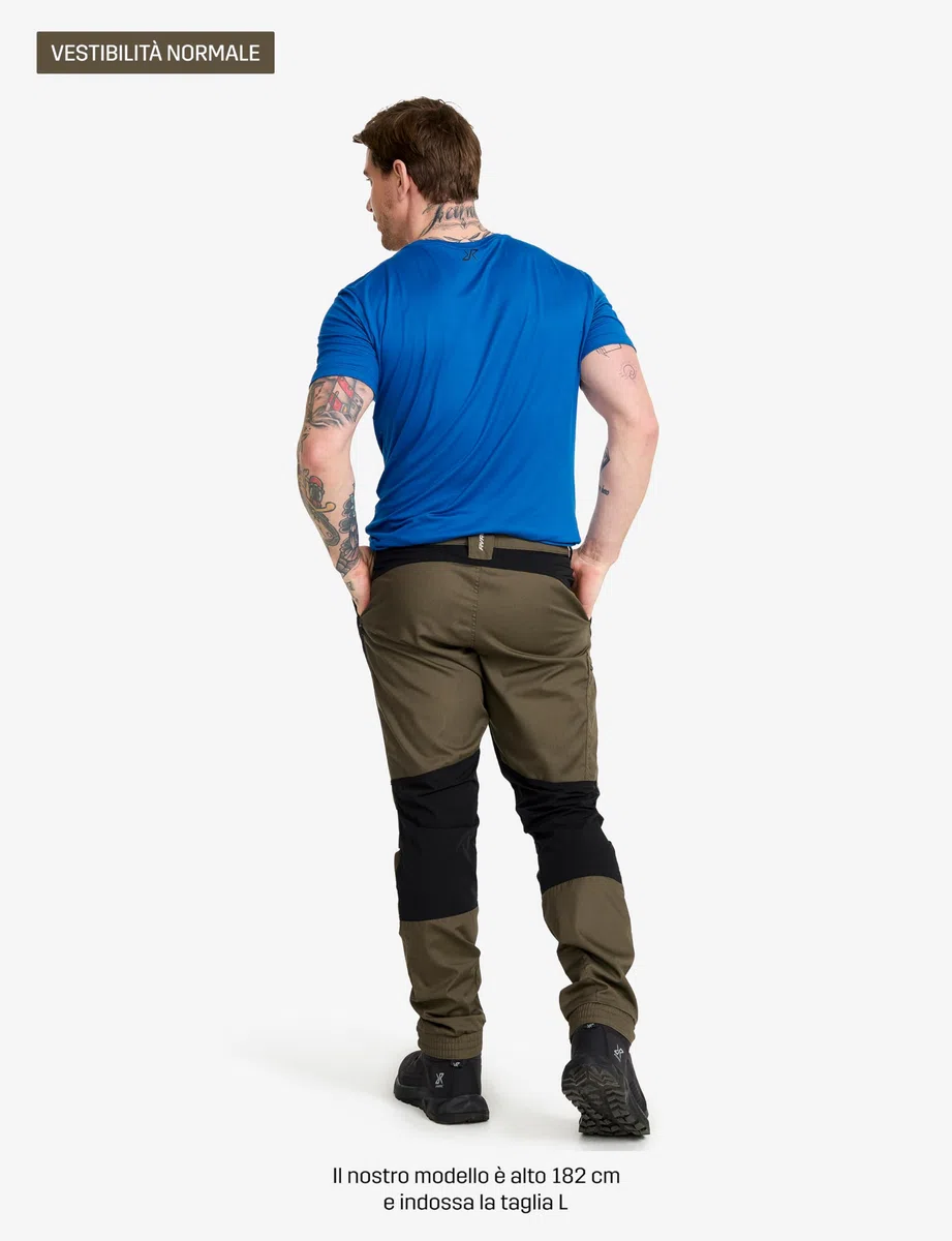 RevolutionRace Rambler Lightweight Pants da Uomo, Pantaloni da Trekking Resistenti e Leggeri