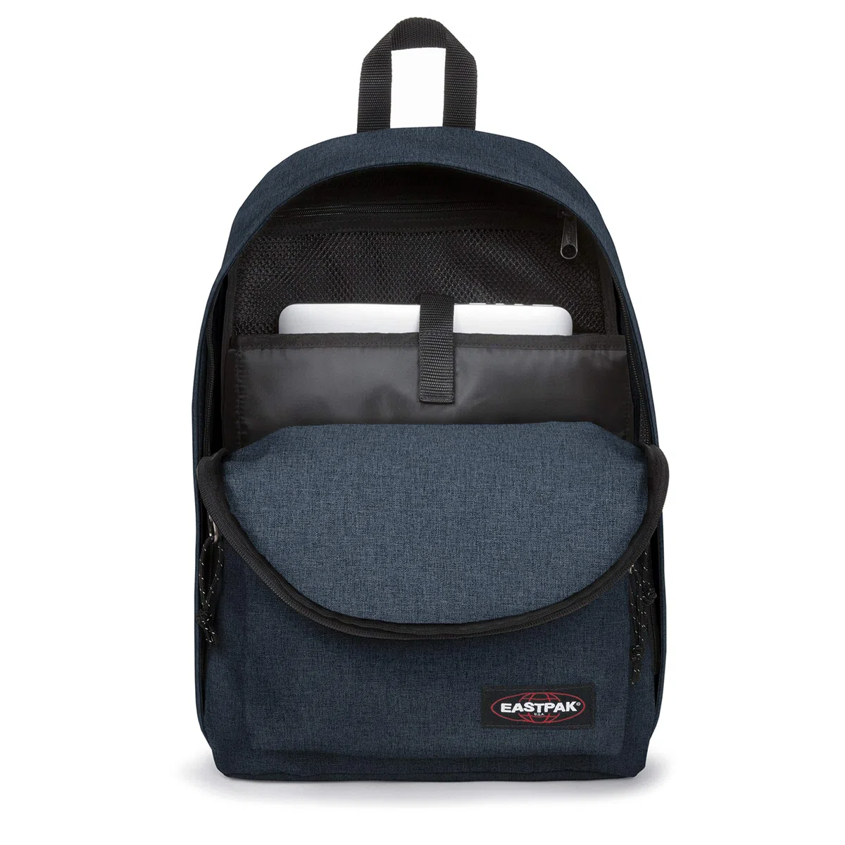Eastpak Out of Office Zaino 27L (44 x 29,5 x 22 cm), scomparto laptop 13–15”, zaino scuola e lavoro resistente e idrorepellente con spallacci imbottiti - TRIPLE DENIM