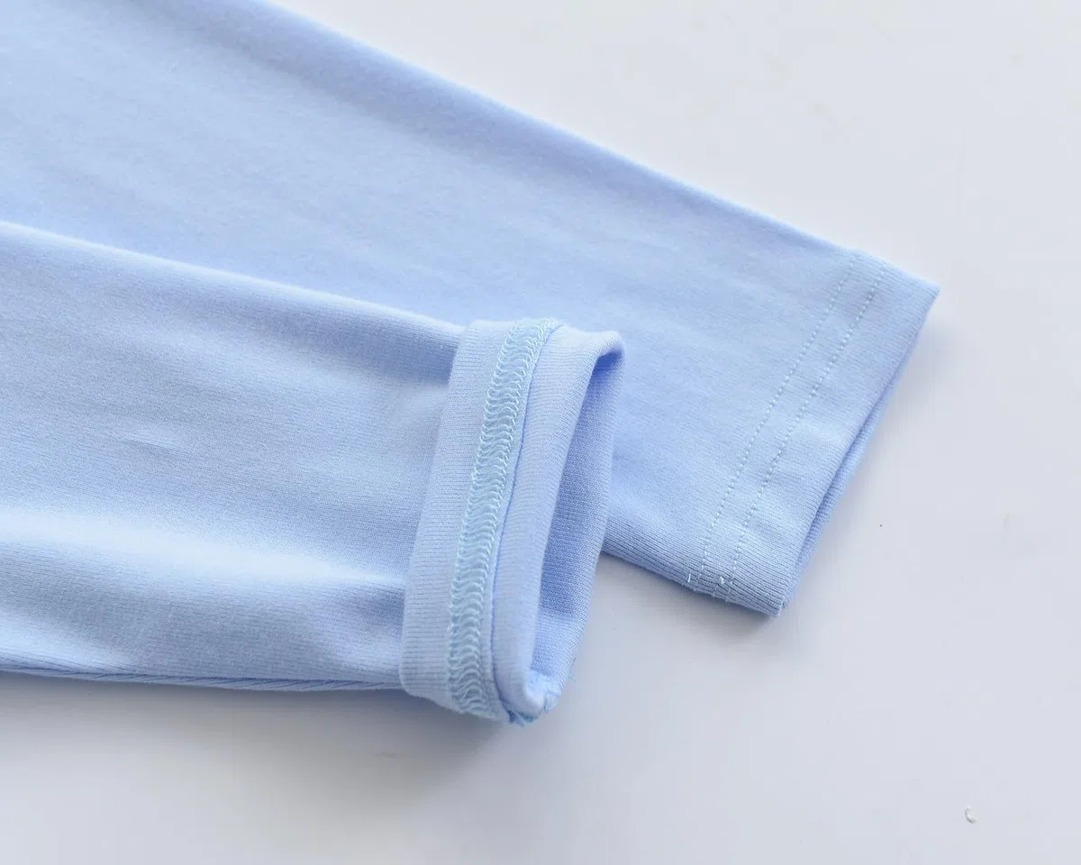 Maglietta intima termica per bambini, a maniche lunghe, morbida maglia a coste, aderente, scollo rotondo, basic per ragazzi e ragazze