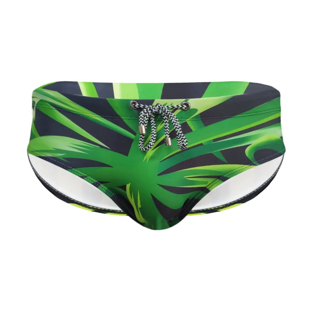 Costume da Bagno Uomo, Costume Slip Nuoto Mare e Piscina Uomo Swimming Brief Coulisse Regolabile YK01
