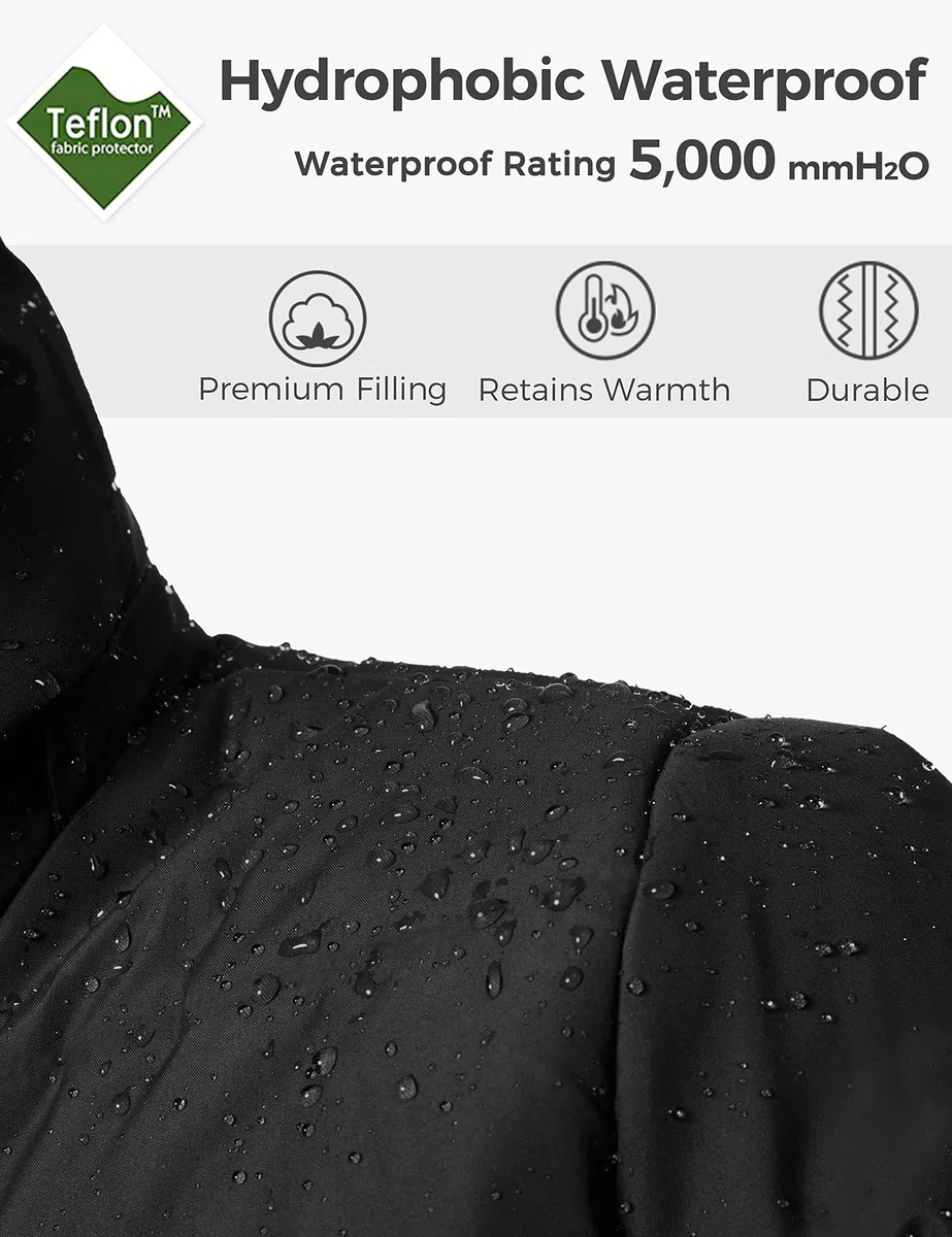 Wantdo Giacca Invernale Imbottita Calda Parka con Pelliccia Sintetica Esterno Giaccone da Lavoro Antivento Giacca Pesante Donna