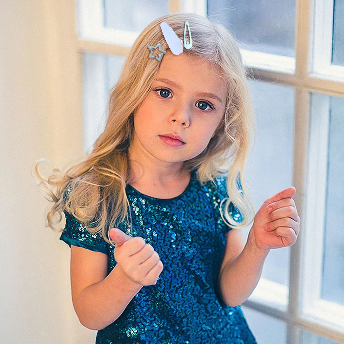 SKHAOVS 33 Pezzi Blu Tiny Hair Bows Clips Bambini Neonati Grosgrain Ribbon Bows Barrette per capelli Mollette per Capelli Bambina Fermagli Capelli Clip Dolci Elastici Ragazze(Cielo blu)