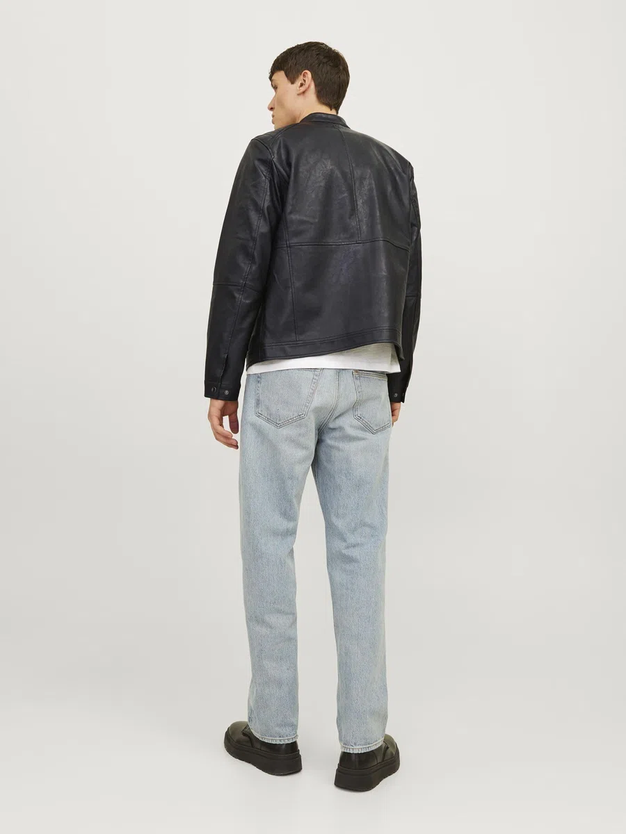 JACK & JONES Synthetic Leather Jacket Synthetic Leather Jacket