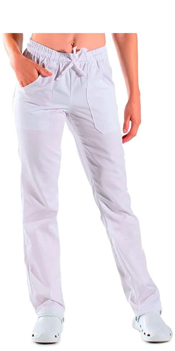 Pantaloni da Lavoro,Slim,con Laccio,Cotone,Cucina,Estetista,Ristorante,Pizzeria,Chef,Cuoco,Infermiere