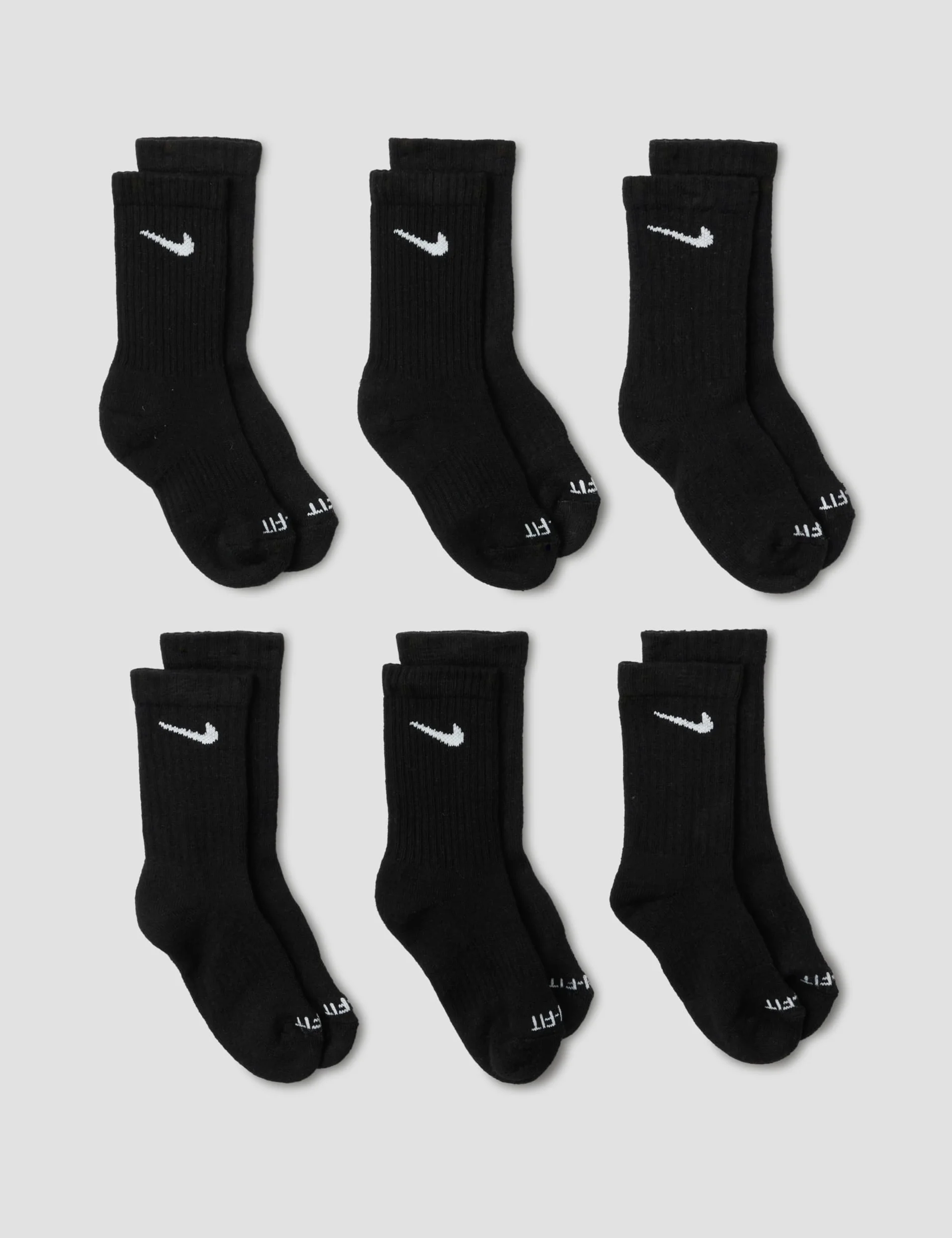Nike Nike Little Boy's 6-pairs Young Athletes Basic Cushioned Crew Socks Calzini Bambini e ragazzi