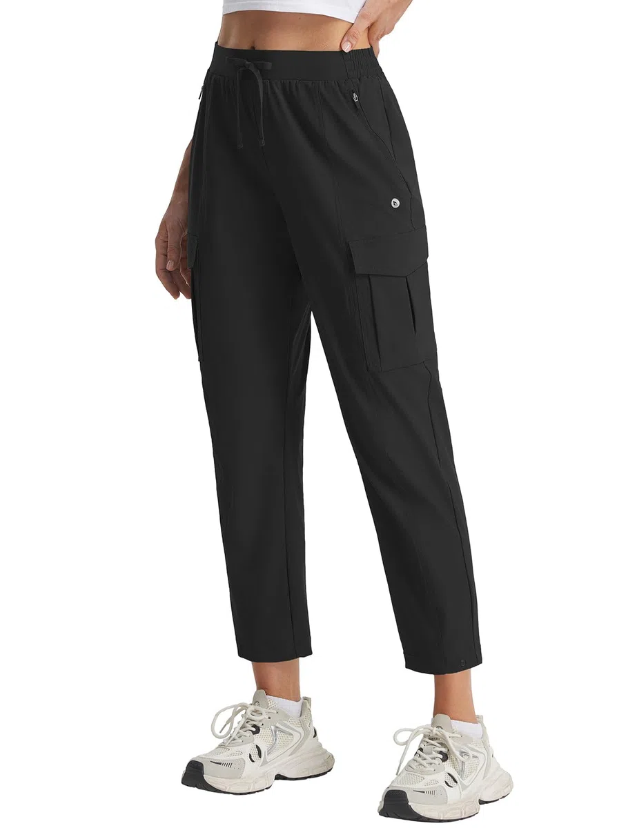 baleaf Pantaloni da trekking da donna, estivi, per attività all'aria aperta, da trekking, traspiranti, protezione solare