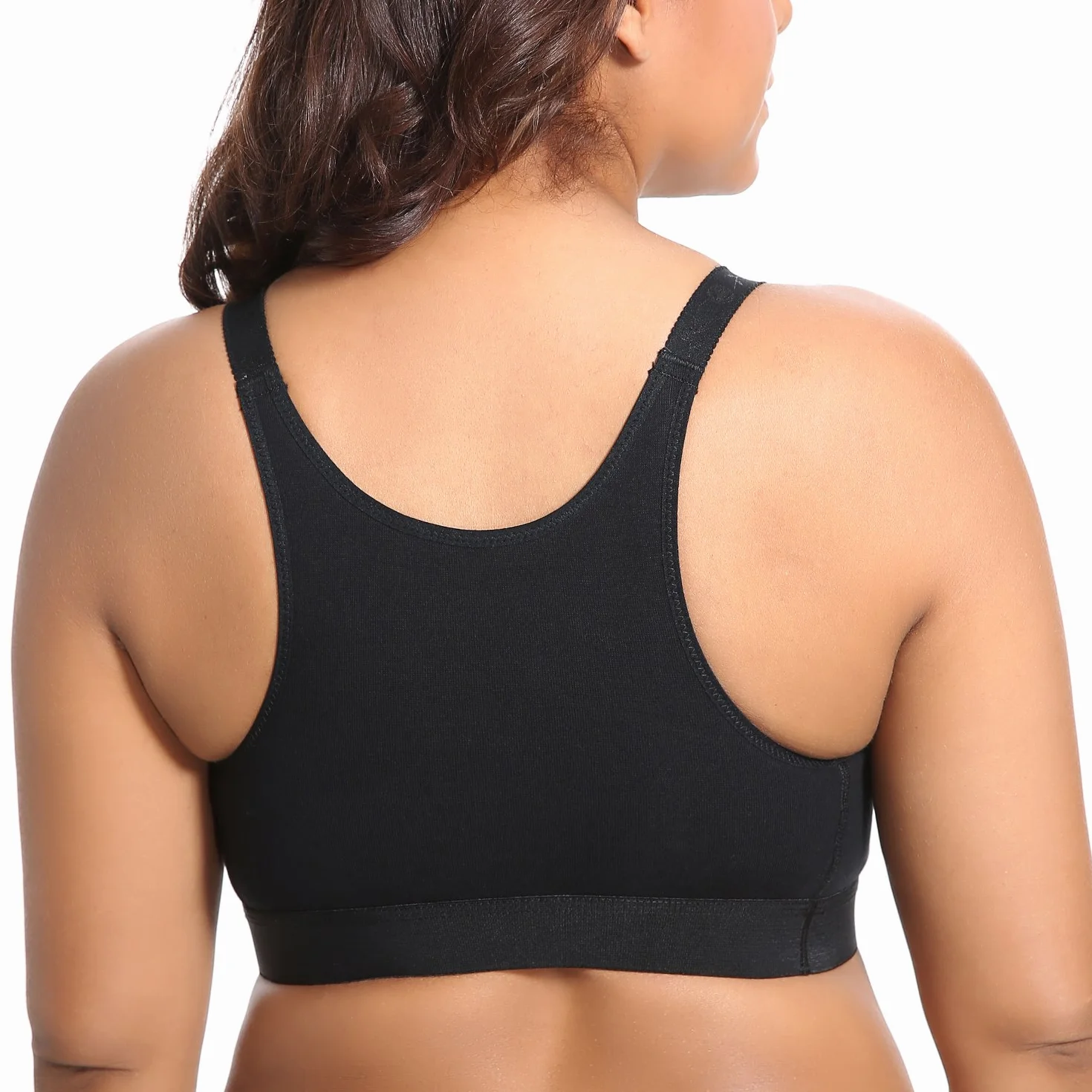 Gratlin Reggiseno Allattamento Cotone Taglie Forti Senza Ferretto Racerback Reggiseni Sportivo per L'Allattamento