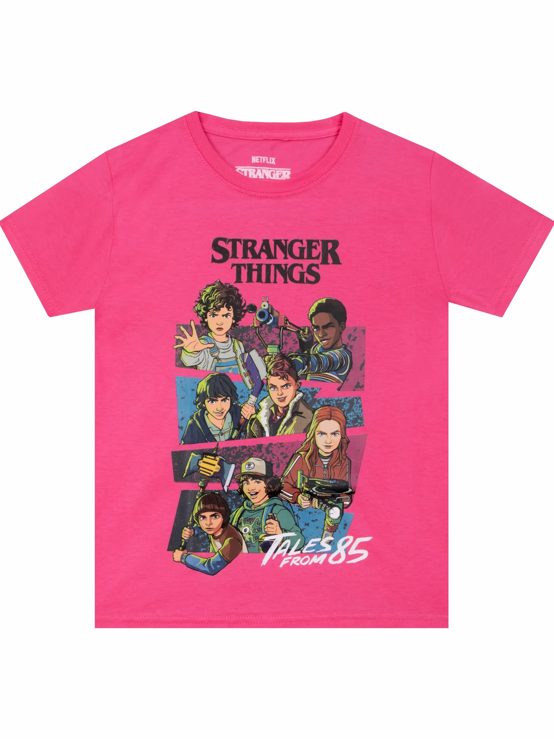 Stranger Things T-Shirt da Ragazza, T-Shirt da Ragazza Tales from ’85, Maglia Ragazza A Maniche Corte