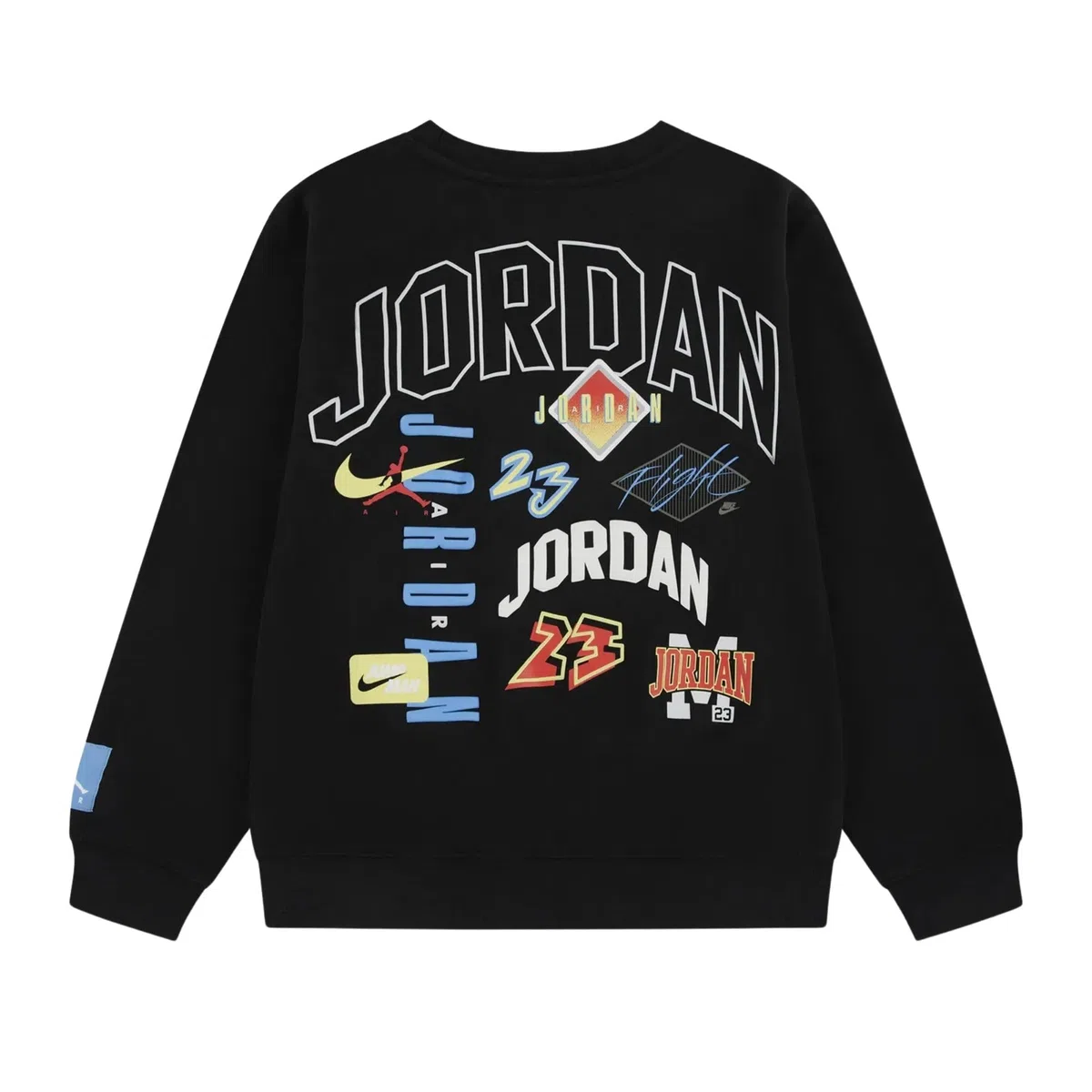 Jordan Felpa Girocollo Ragazzo MJ Dynasty, Nero