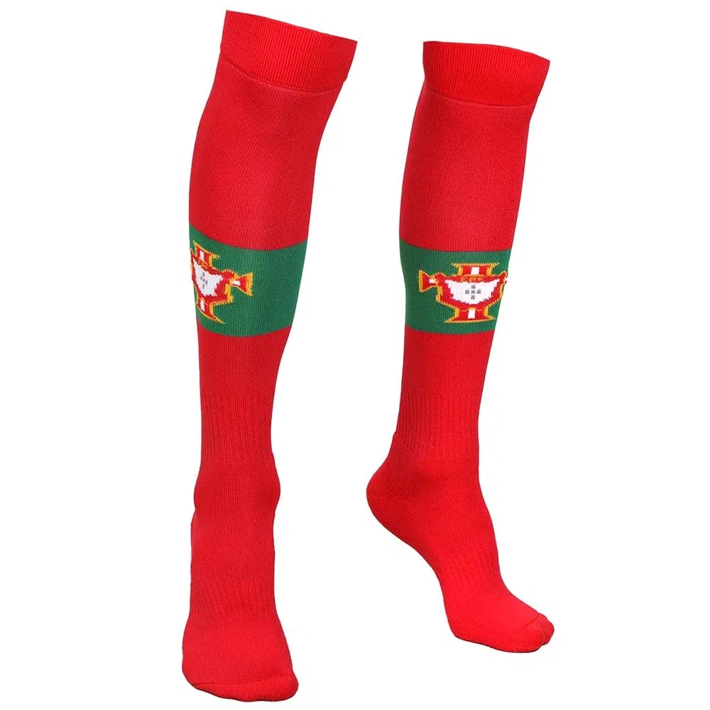 Kingdo Calze da calcio Portogallo Home Bambino adulto