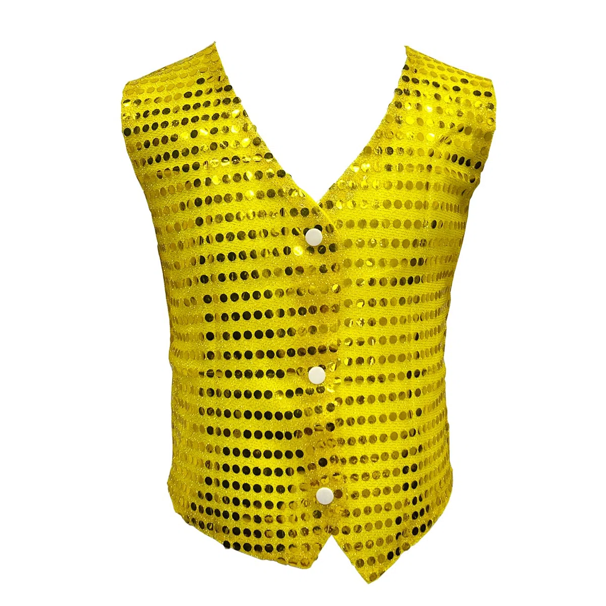 ZUYPSK Gilet con paillette, per bambini, unisex, corto, per balli, feste, hip hop, feste, matrimoni
