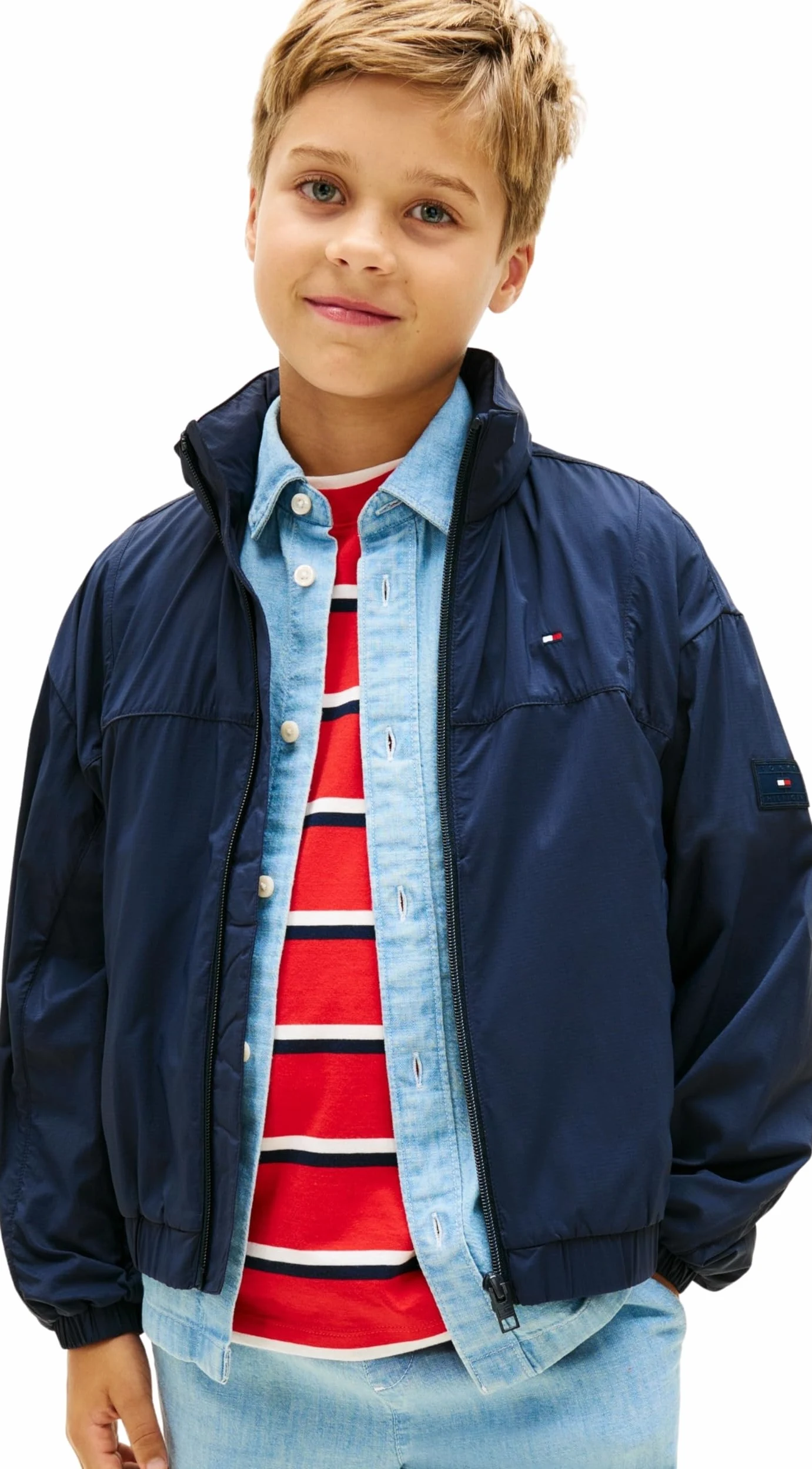 Tommy Hilfiger Windbreaker Jacket Ks0ks00741 Giacche Unisex - Bambini e ragazzi (Pacco da 1)