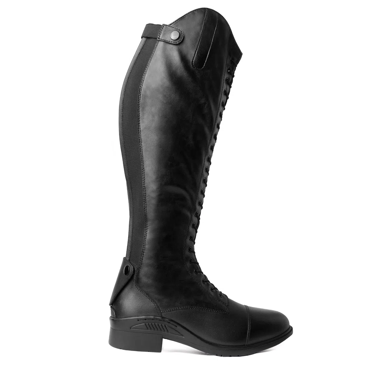 HORZE Stivali da equitazione da donna con lacci – Classici stivali da equitazione in pelle con allacciatura frontale e cerniera posteriore