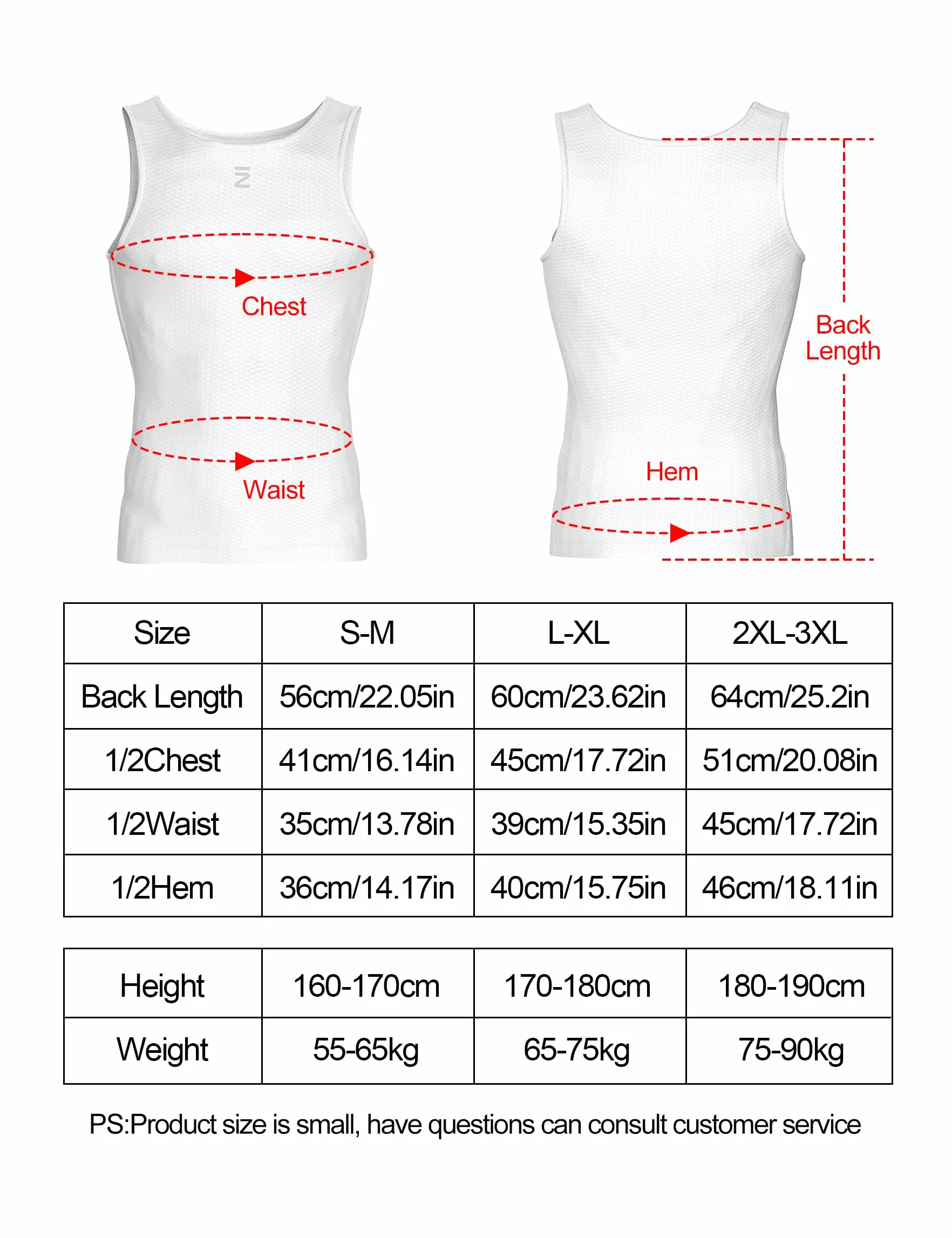 INBIKE Canotta Ciclismo Uomo Estivo Maglia Intima Senza Maniche Compressione Anti-Odore Leggero Traspirante