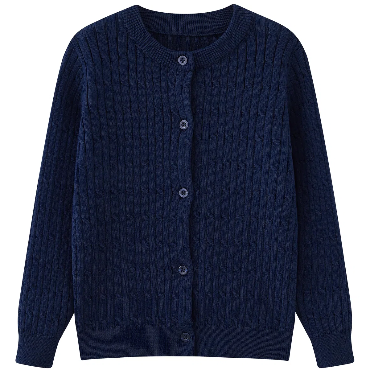 NewL Cardigan lavorato a maglia per bambini con bottoni a maniche lunghe maglione lavorato a maglia con cordoncino