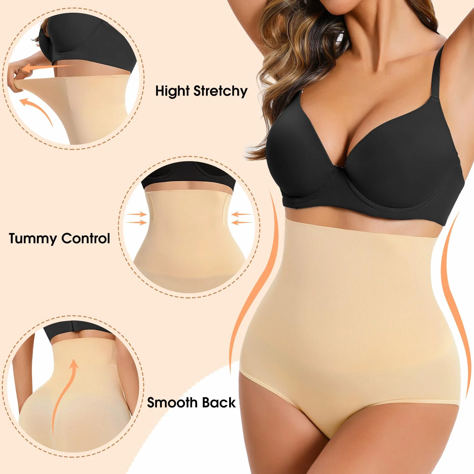 Tuopuda Guaina Contenitiva Donna Mutande Contenitive Pancia Piatta Vita Alta Intimo Contenitivo Modellante Slip Dimagrante Shapewear Senza Cuciture