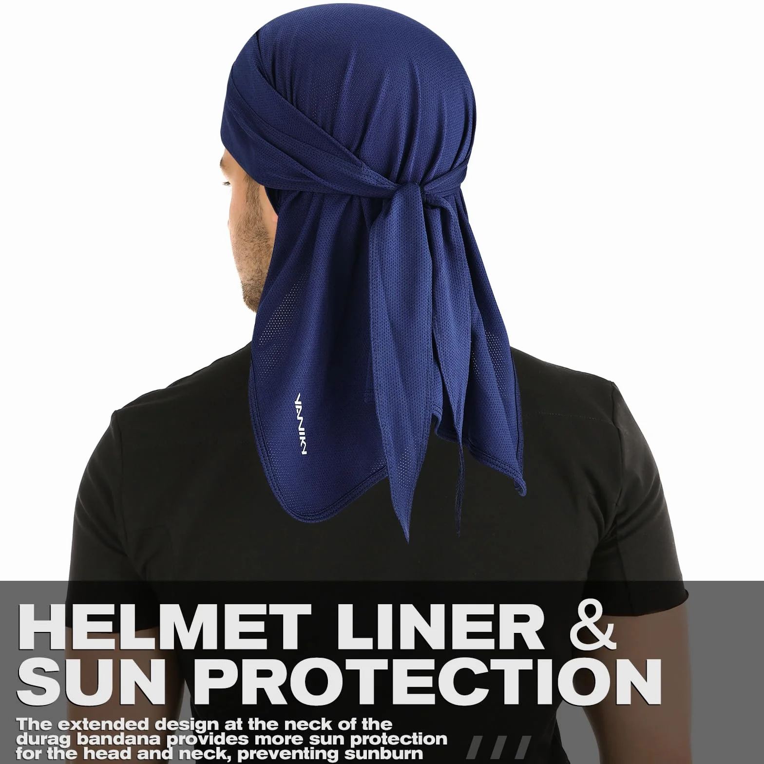 YANIKY Bandana Uomo – Traspirante Durag Face Donna Bandana Protezione testa e collo Bandana Cap Donna Multifunzione Foulard 3 in 1 Elastico Sport Bandana Bandana, protezione solare UV