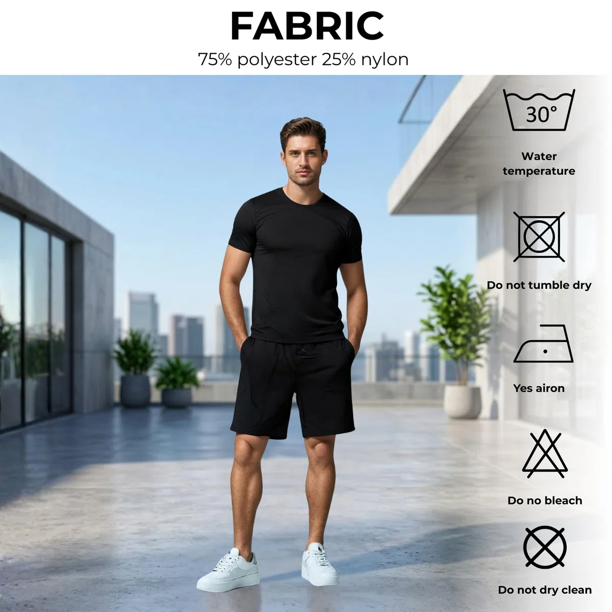 MAGIC SELECT Completo Sportivo Corto Uomo Estate. Maglietta e Pantaloni Corti Leggeri e Traspiranti con Tasche e Cordoncino Regolabile, Chandal Ideale per Gym, Running e Allenamento
