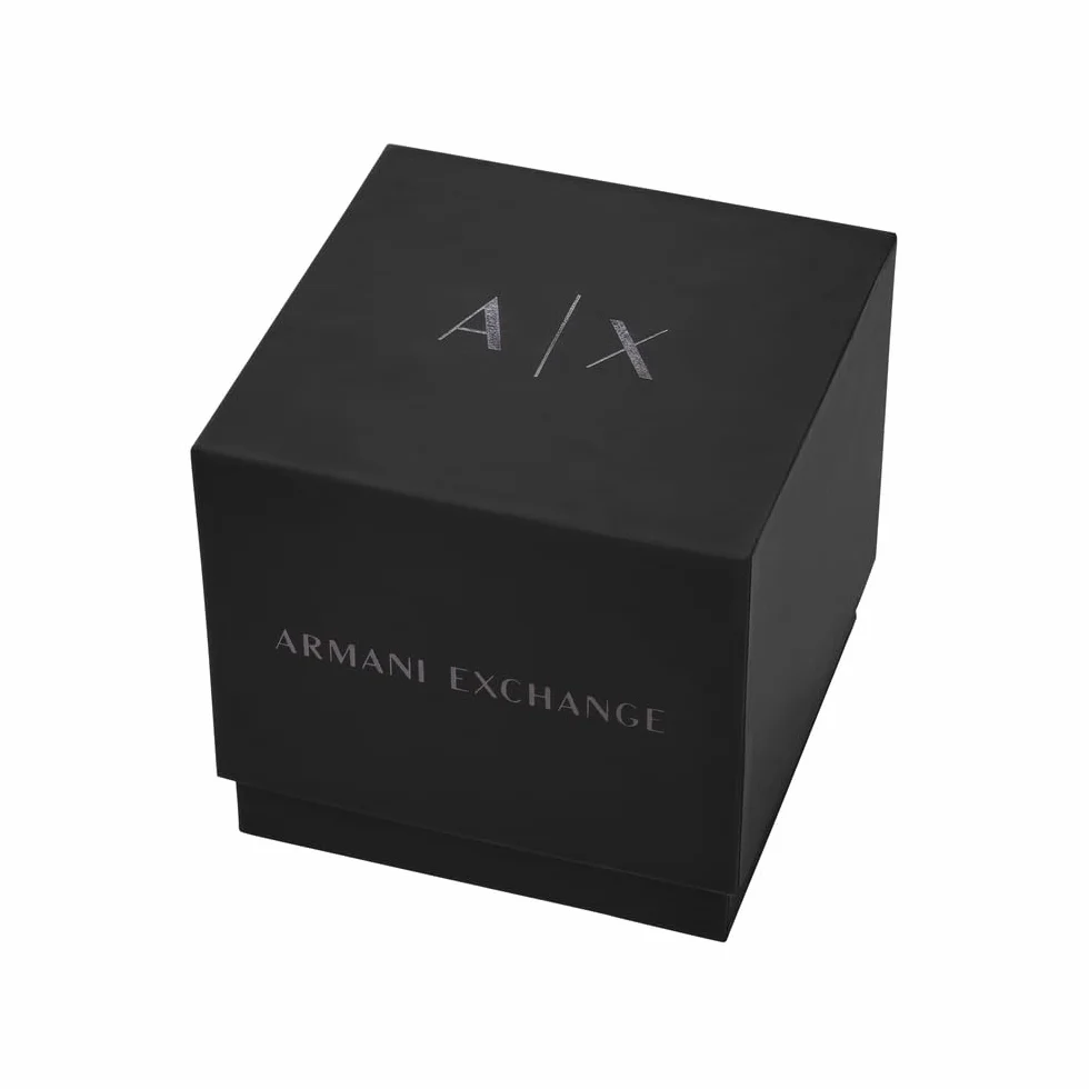 Armani Exchange Orologio per uomo, movimento tre lancette al quarzo e cassa da 46 mm con cinturino in acciaio