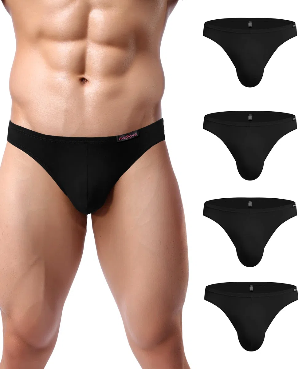 Avidlove Slip da Uomo Confezione da 4 Mutande in Micro Modale Slip da Uomo Intimo Elasticizzato