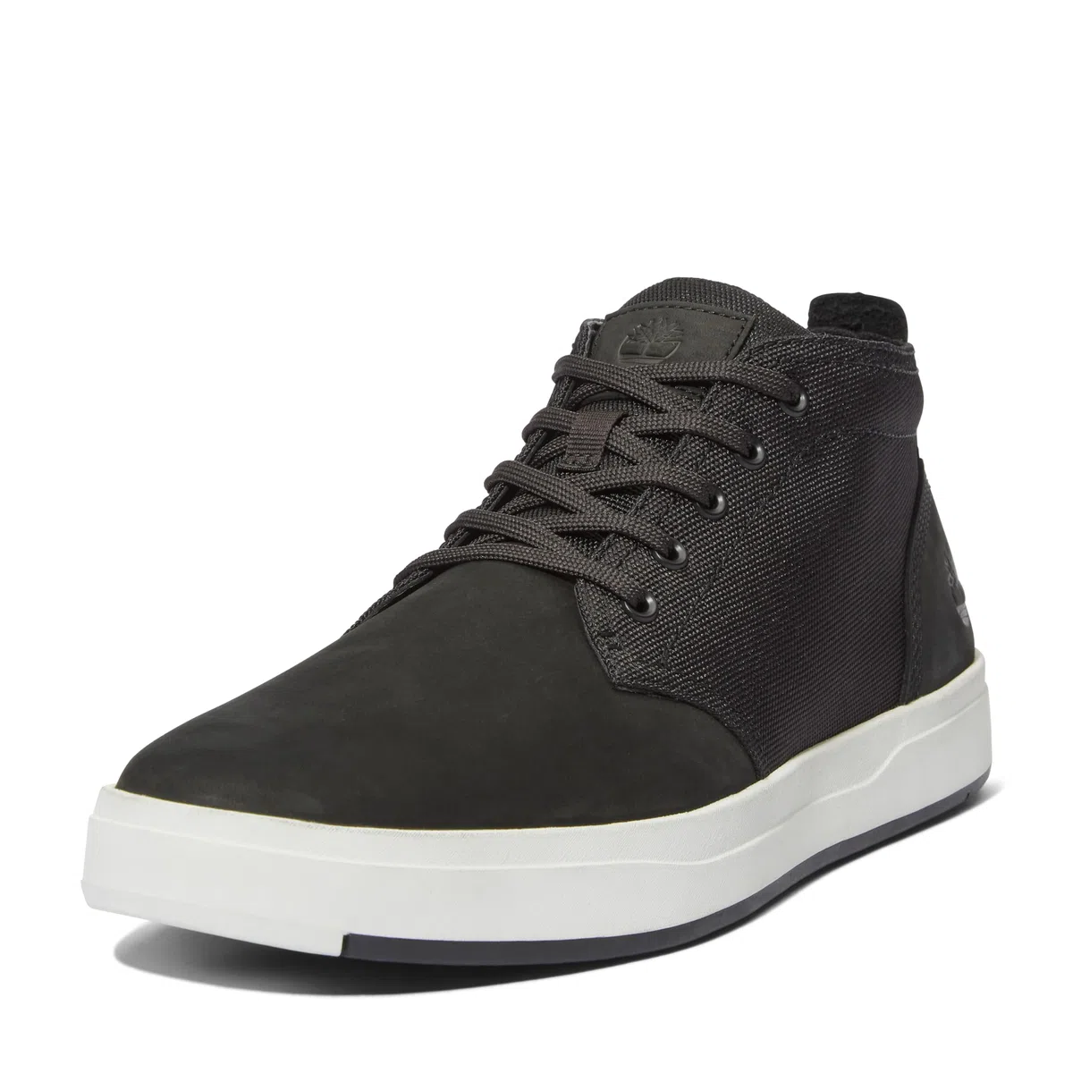 Timberland Men's Davis Square Mid Lace Up Sneaker BlackHigh-Top Sneakers