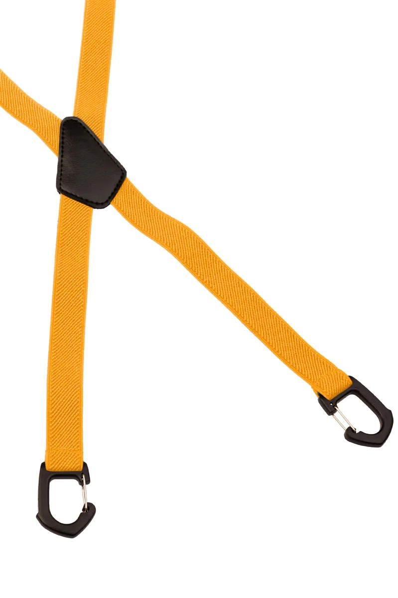 Bretelle a X Stile Skinny con Moschettoni in Plastica – 2 cm di Larghezza