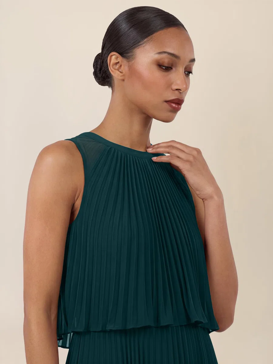 Apart Fashion Abito da Sera Lungo in Chiffon