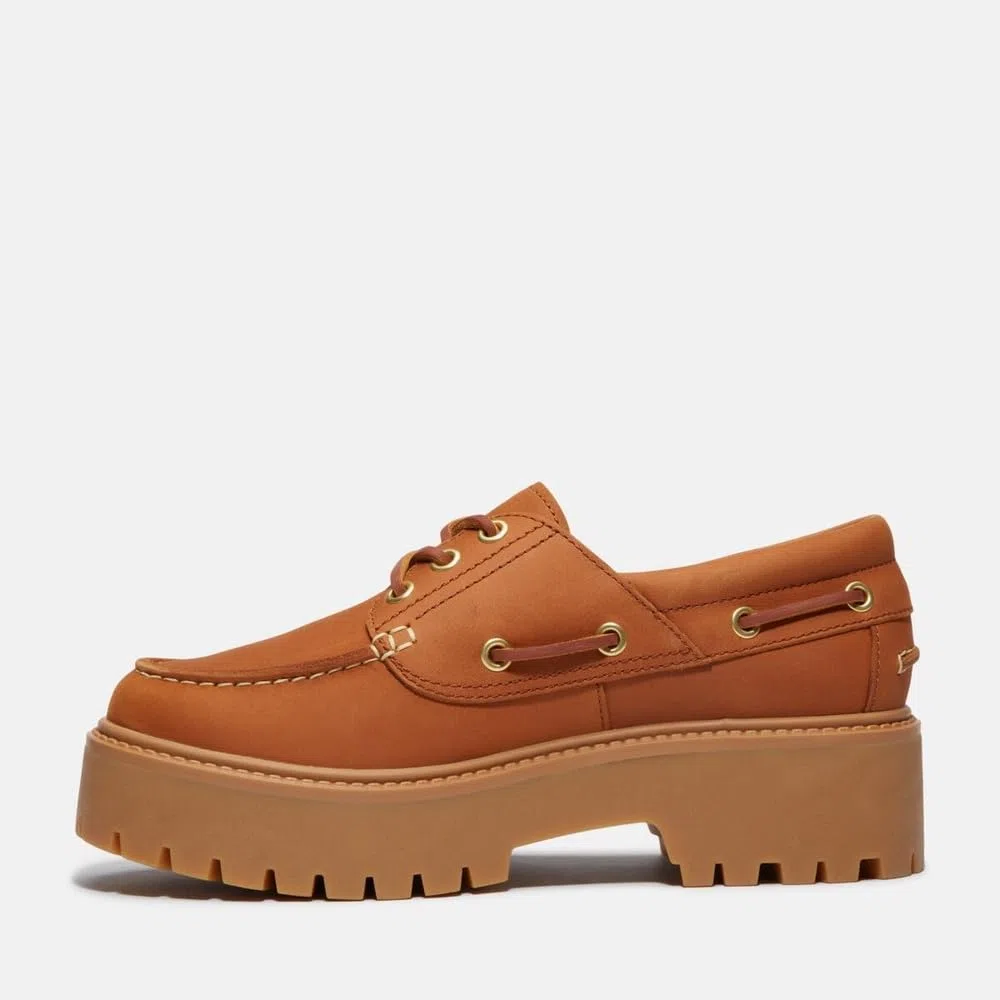 STRINGATE Donna TIMBERLAND TB0A2GVFEM7 BOAT SHOE RUST RUST