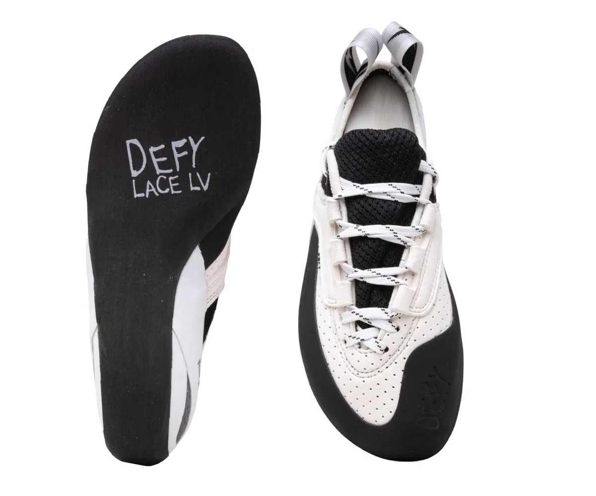 Evolv Unisex Defy Lace LV Scarpe da Arrampicata, Gray-White, 40