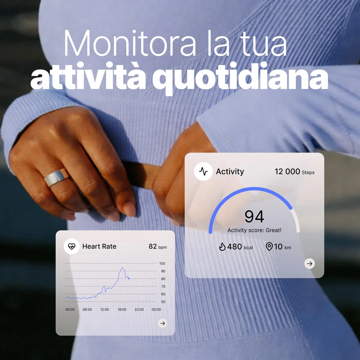 HAALE II Smart Ring - Anello Intelligente per Uomo e Donna, Compatibile con Android e iOS - Monitoraggio Salute e Attività Fitness - Elegante, Funzionale e Innovativo