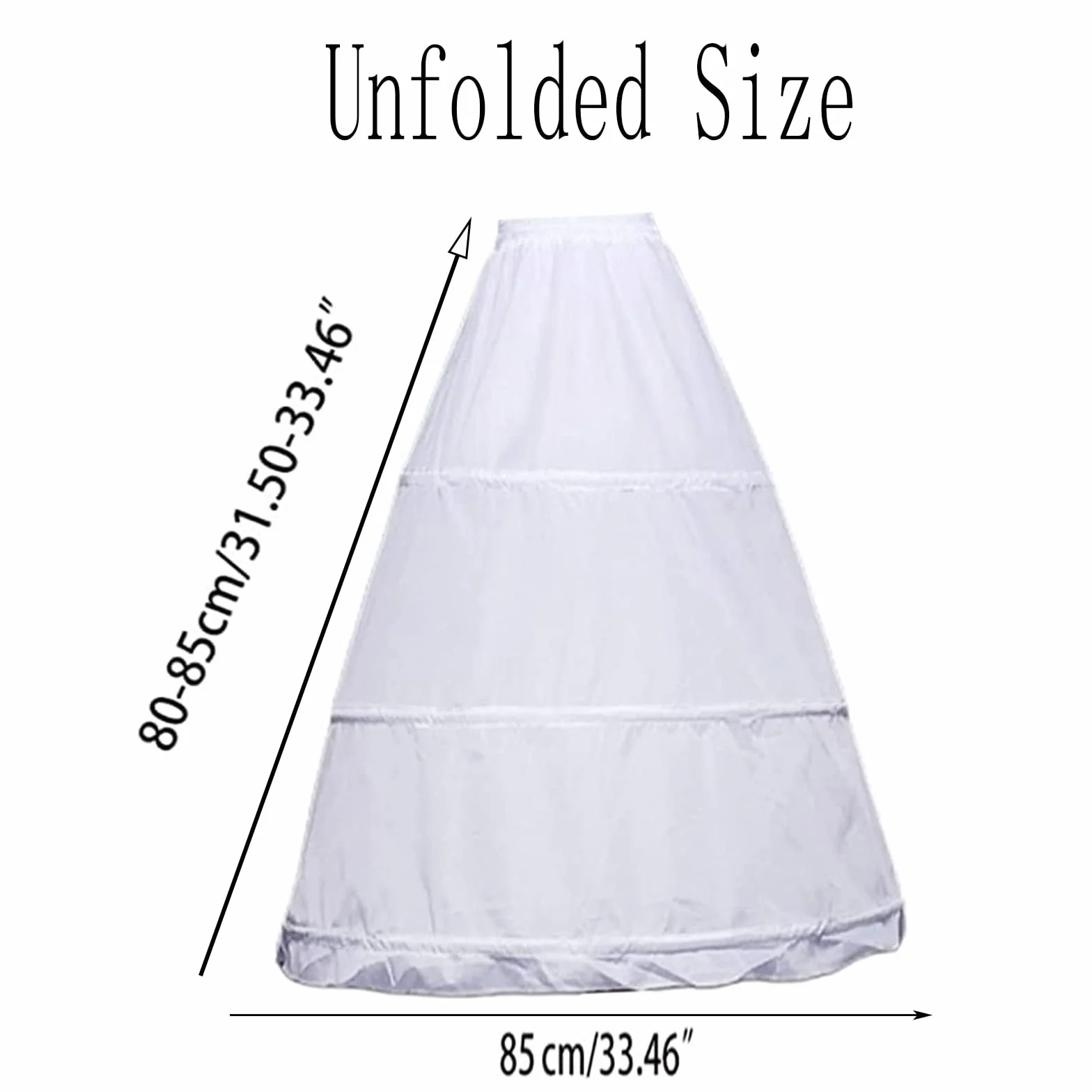 Abito Sposa Sottoveste Gonna, 3 Cerchio, Crinolina Sottoveste, Sottogonna Donna Cerchio, Abito da Ballo