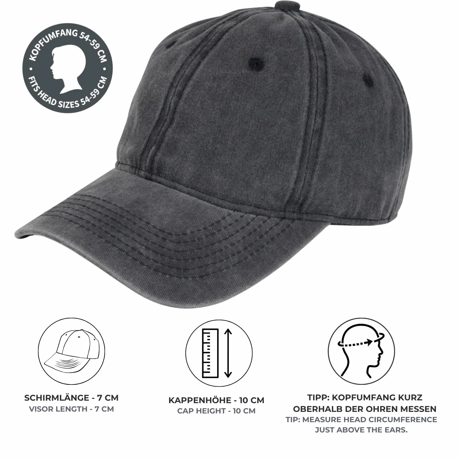 styleBREAKER Berretto Snapback con Visiera di Sughero, Berretto da Baseball a 6 Pannelli, Regolabile, Unisex 04023051